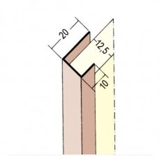 PVC Užbaigimo profilis GKP Protektor 3741