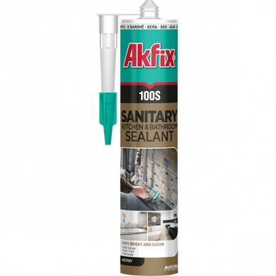 Sanitarinis silikonas Akfix 100S